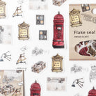 LCN Washi Sticker Set Antique Postage