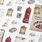 LCN Washi Sticker Set Antique Postage