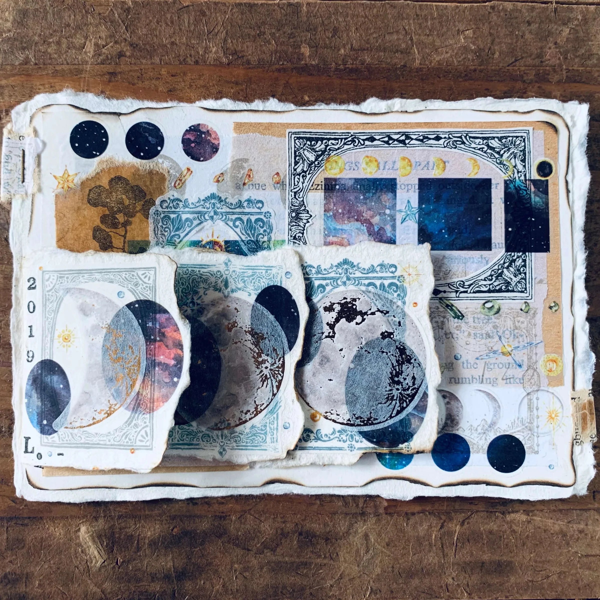 LCN Print-On Stickers Cosmos / Moon Phases / Stardust - Cosmos (Blue)