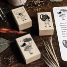 OHS With All My Heart Girl Rubber Stamp Girl With Letter