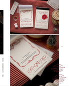 OURS Letterpress Label Book Ribbon Frame