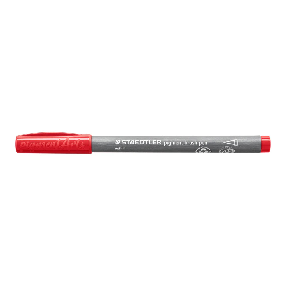 STAEDTLER Pigment Brush Pen Set of 12 Basic Colours