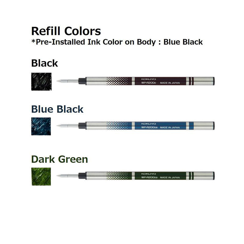 KOKUYO WP Rollerball Pen 0.5mm Silver Body