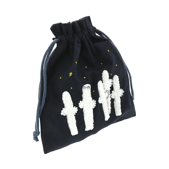 SUN-STAR Embroidered Pouch Moomin MU23AW Navy Blue