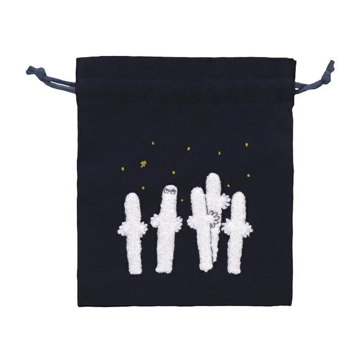 SUN-STAR Embroidered Pouch Moomin MU23AW Navy Blue