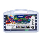 DOLPHIN Acrylic Marker One Tip DOL-AC6112 12 Colours Set - Brush Tip