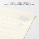 MIDORI Mini Letter Set Hanairo Washi White