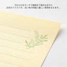MIDORI Mini Letter Set Hanairo Washi Yellow