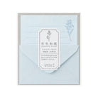 MIDORI Mini Letter Set Hanairo Washi Blue