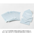MIDORI Mini Letter Set Hanairo Washi Blue