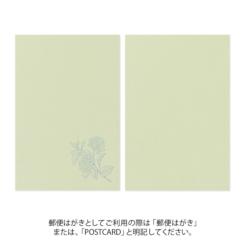 MIDORI Postcard Set of 5 Hanairo Washi