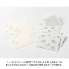 MIDORI Card Set Hanairo Washi White
