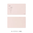 MIDORI Card Set Hanairo Washi Pink