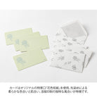 MIDORI Card Set Hanairo Washi Green