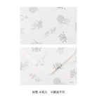 MIDORI Card Set Hanairo Washi Green
