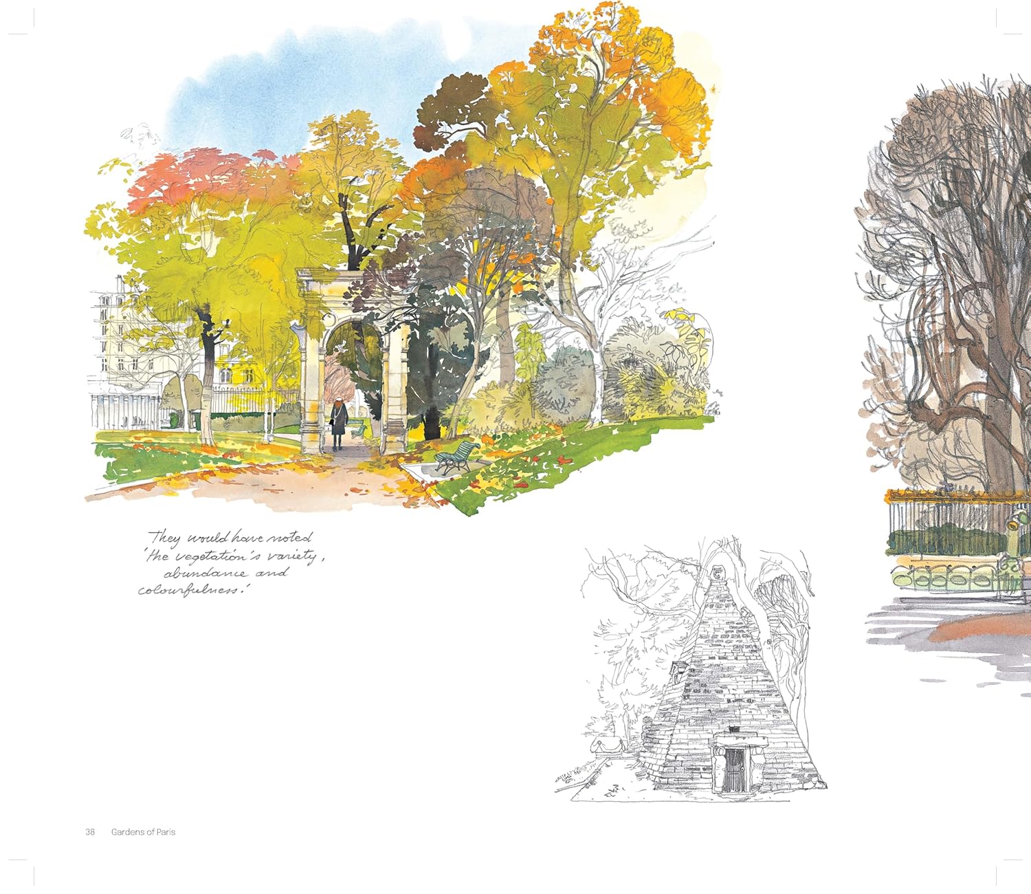 Garden Of Paris Sketchbook by  Jean-Pierre Le Dantec