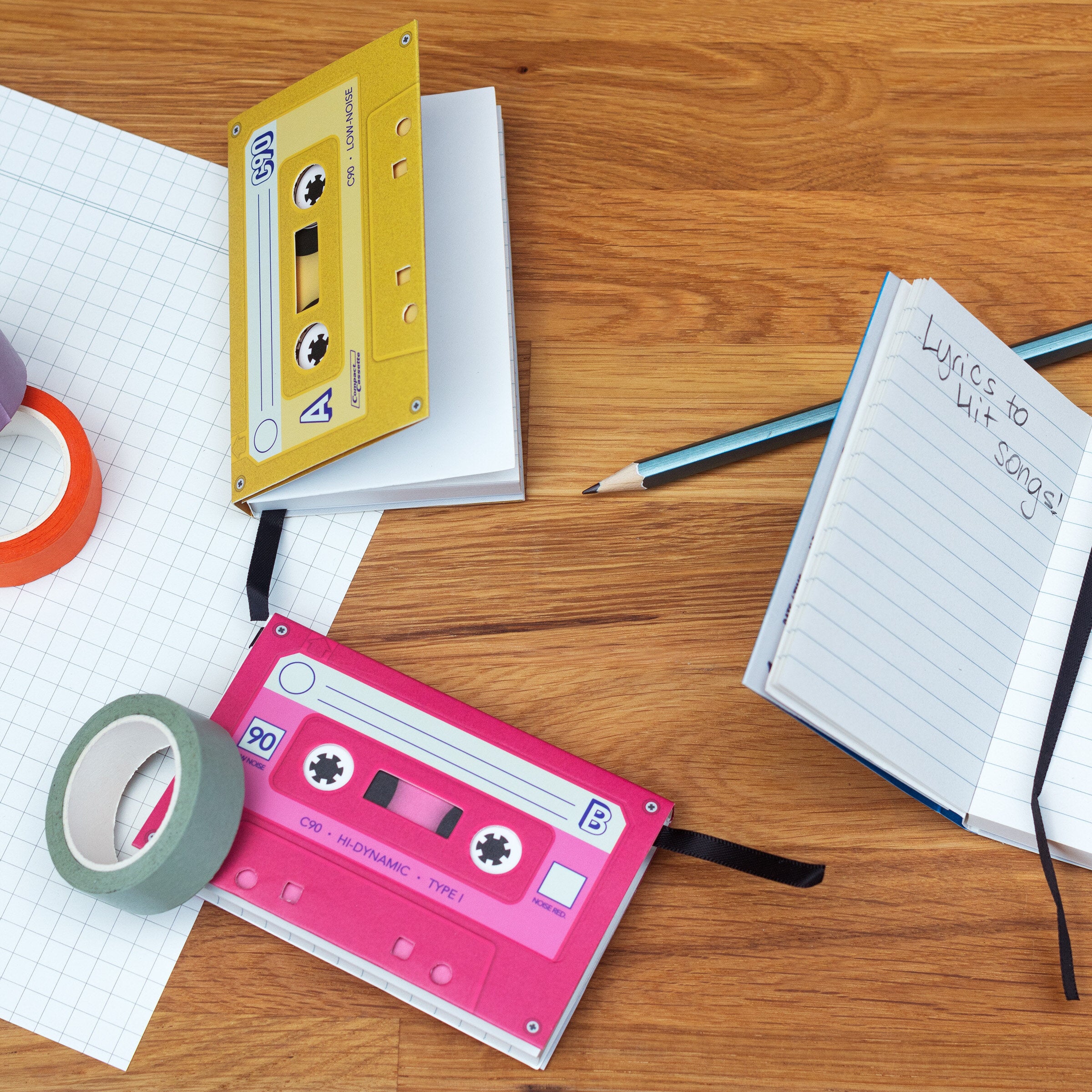 SUCK UK Casette Tape Notebooks Set of 3