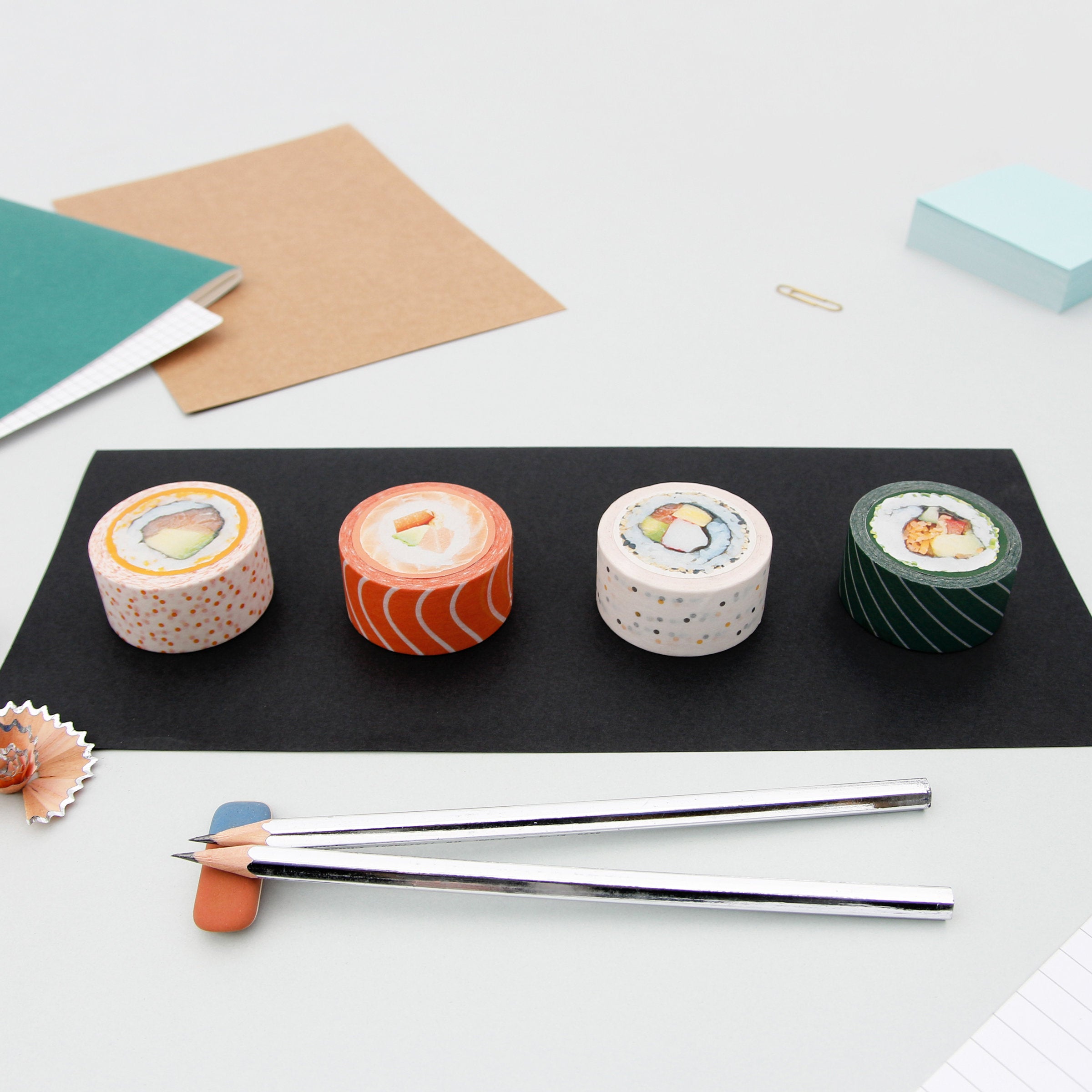 SUCK UK Sushi Washi Tape Set of 4