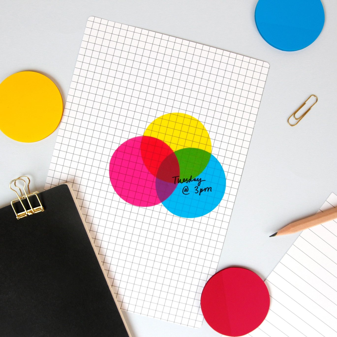 SUCK UK CMYK Transparent Sticky Notes
