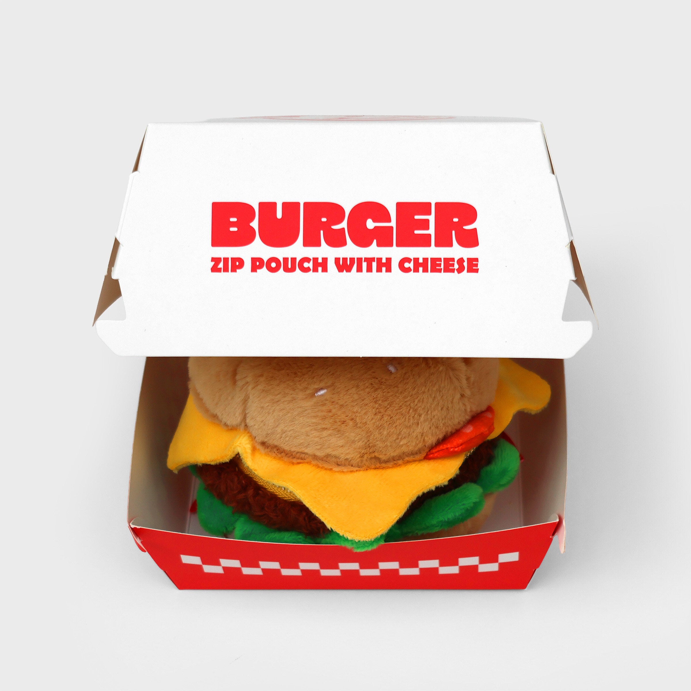SUCK UK Plush Zip Pouch Burger