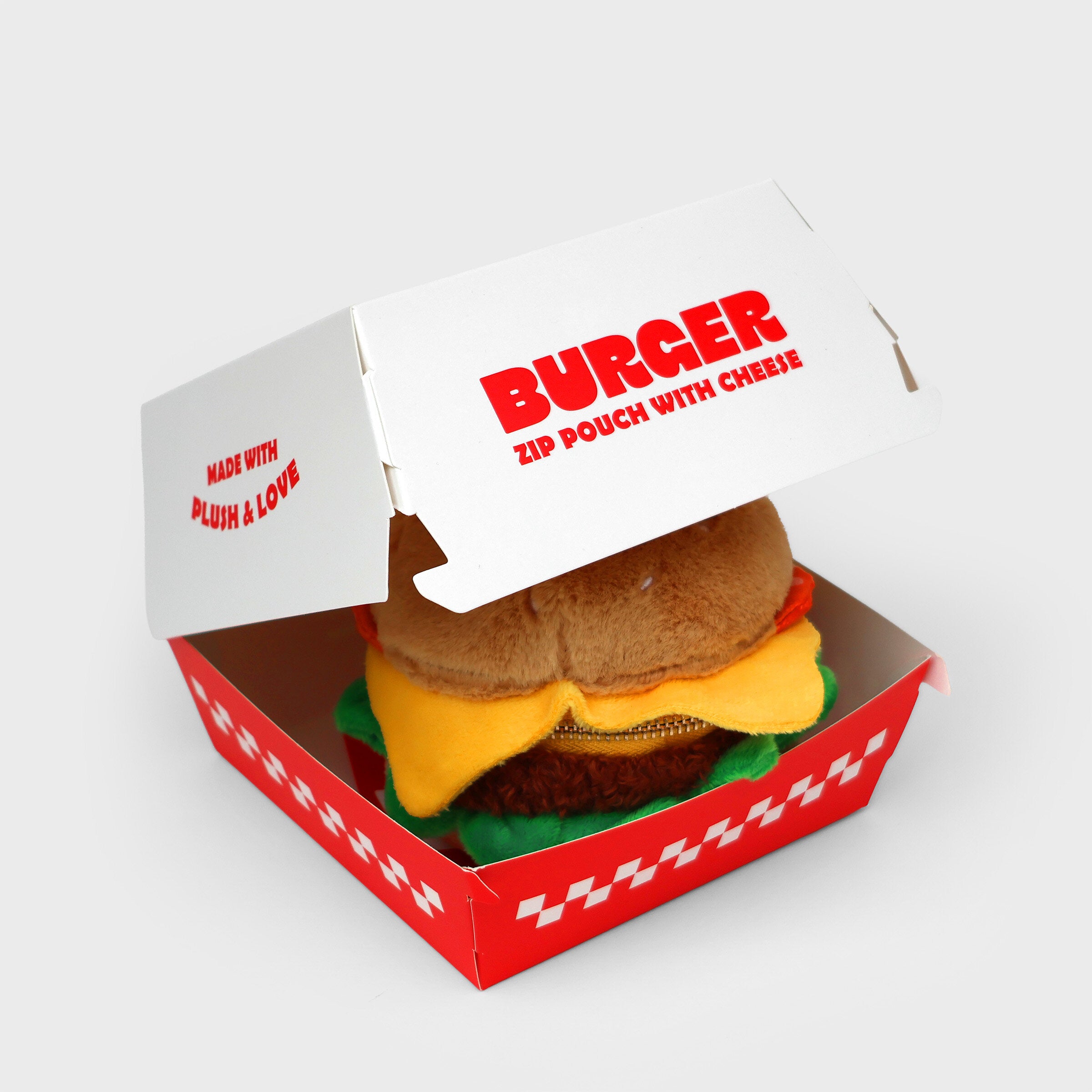 SUCK UK Plush Zip Pouch Burger