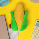 SUCK UK Plush Zip Pouch Sweetcorn