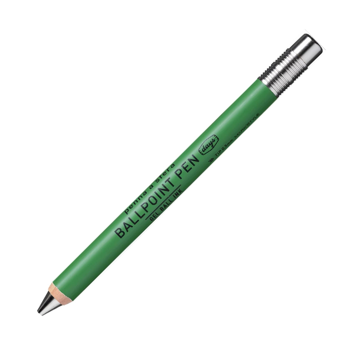 MARK'STYLE Days Gel Wood Ball Pen Green