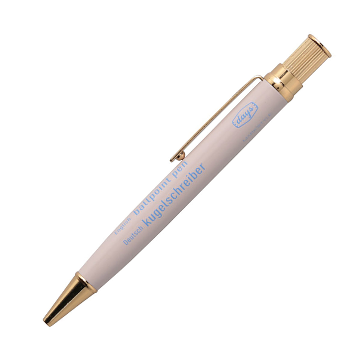 MARK'STYLE Days Gold-Plated Brass Ball Pen Greige
