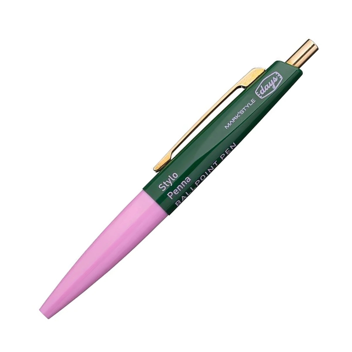 MARK'STYLE Days Mini Ball Ink Pen Pink Green