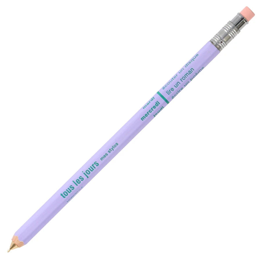 MARK'STYLE Mechanical Pencil with Eraser Light Purple