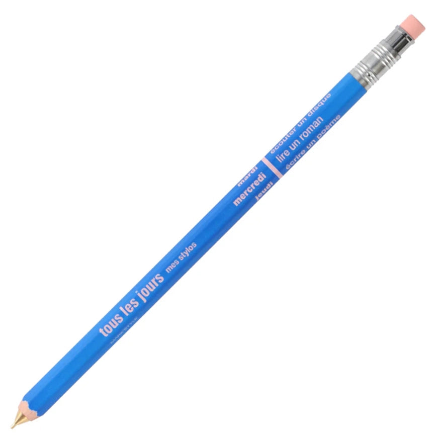 MARK'STYLE Mechanical Pencil with Eraser Ocean Blue