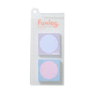 MARKS funlog Bookmark Mini Sticky Notes 2 Patterns Circle