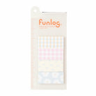 MARKS funlog Bookmark Mini Sticky Notes 4 Patterns Pattern