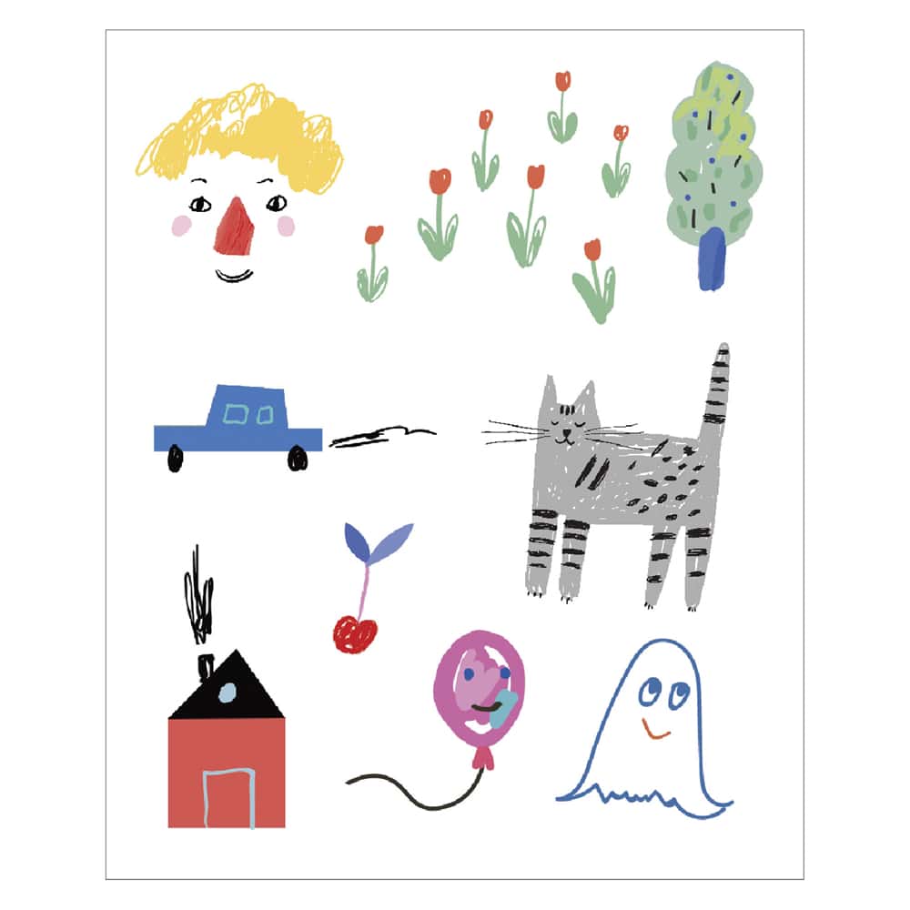MARKS Log Diary Transfer Sticker S Doodle