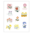 MARKS Log Diary Transfer Sticker S Flower