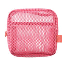 MARKS mesh Square Pouch Flamingo Pink