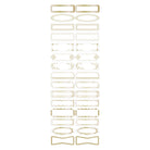 maste Flake Masking Tape Gold Geometric