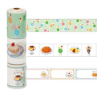 maste Masking Tape Slim 3 Rolls Cafe