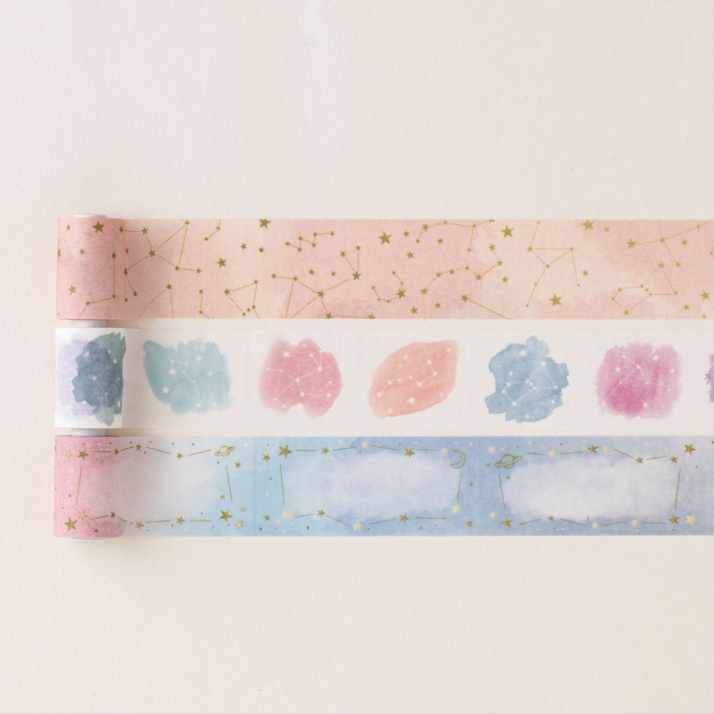 maste Masking Tape Slim 3 Rolls Flower 1