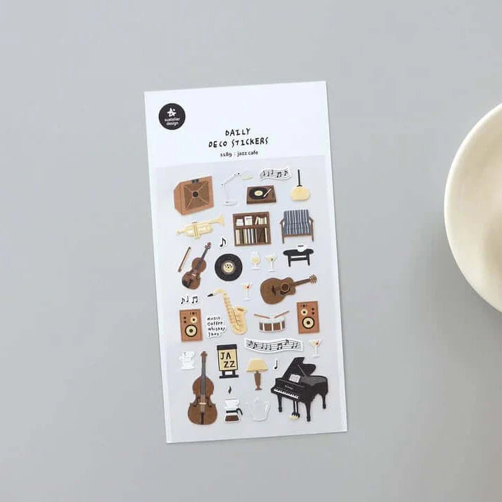 SUATELIER Sticker Jazz Cafe
