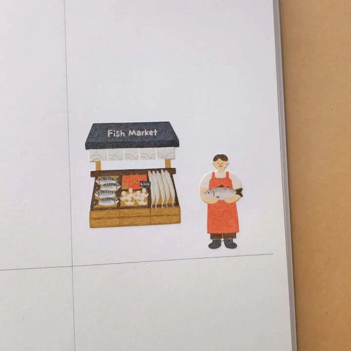 SUATELIER Sticker Fish Market