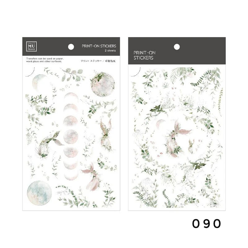 MU Print-On Sticker 2s 090 Mermaid's Bubbles