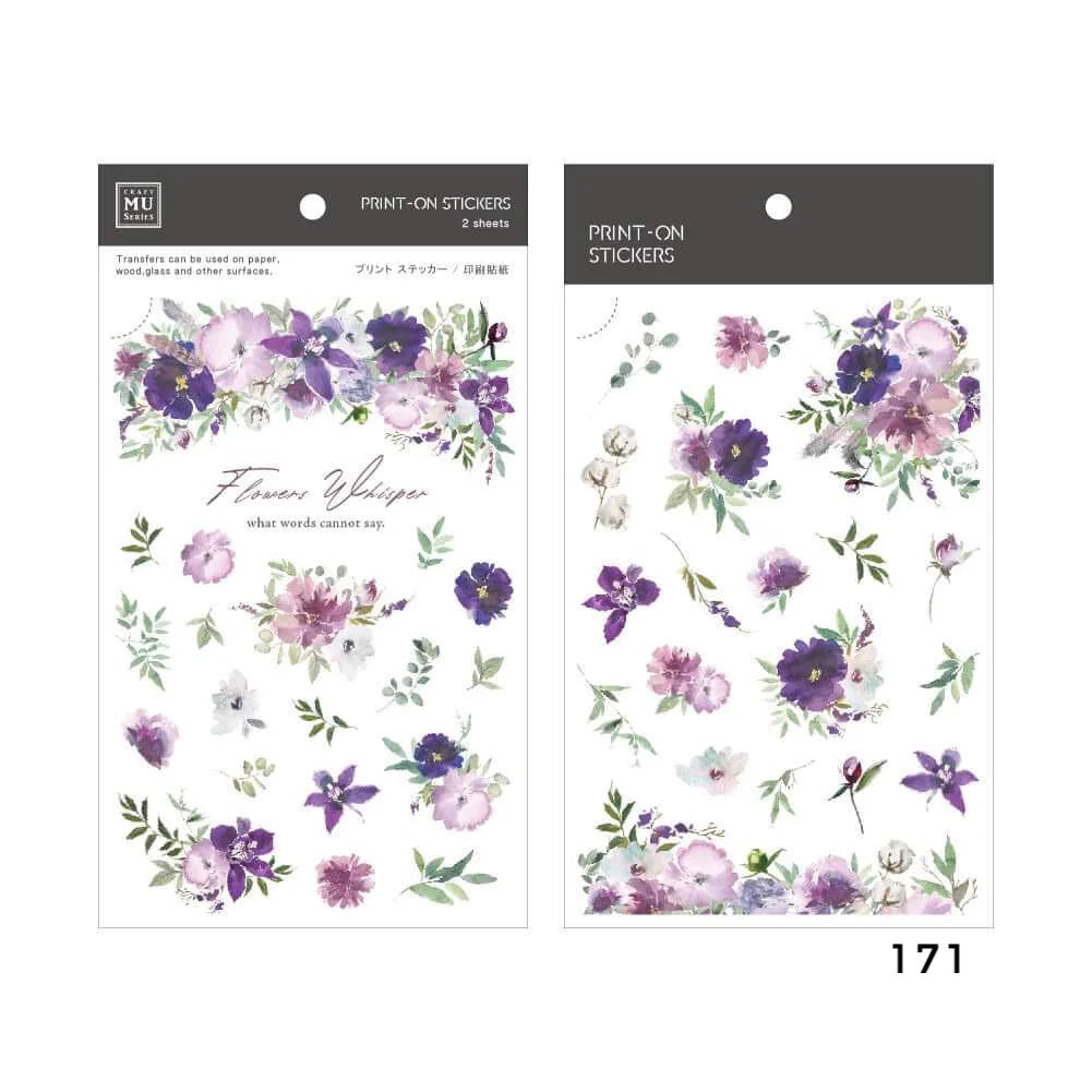 MU Print-On Sticker 2s 171 The Dancing Viola Cornuta