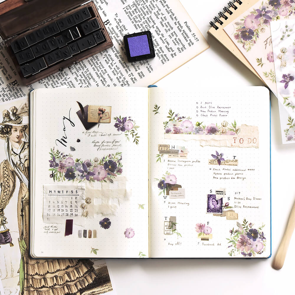 MU Print-On Sticker 2s 171 The Dancing Viola Cornuta