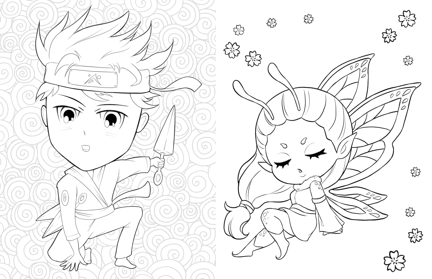 The Big Book of Kawaii Manga World Coloring by Piuuvy