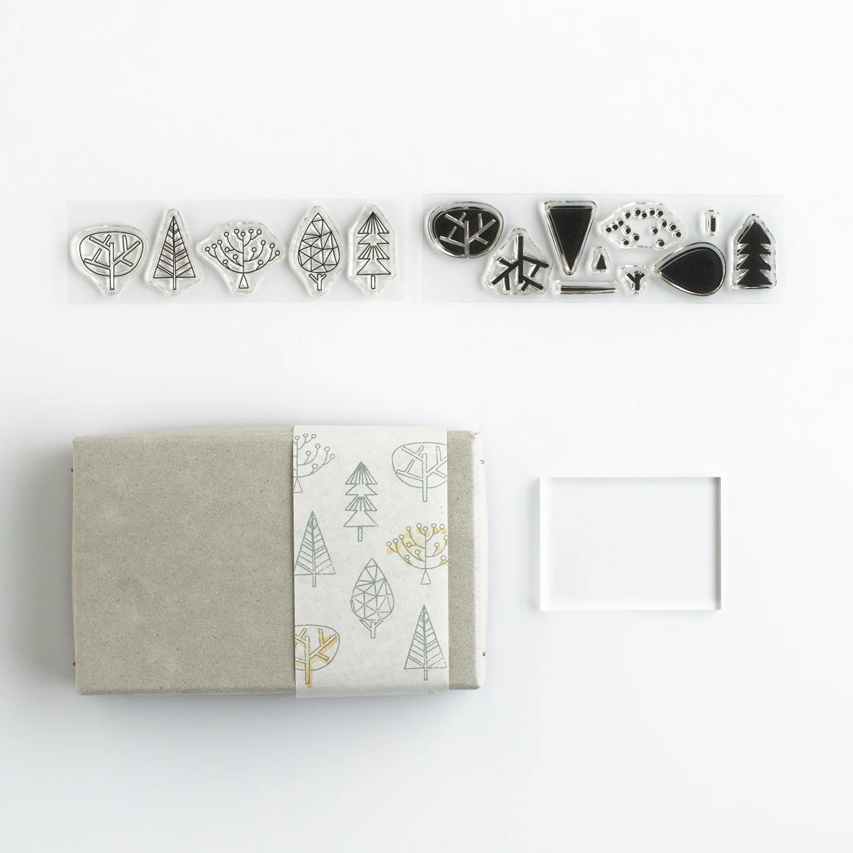 MIZUSHIMA Jizai Clear Stamp Box Coloring Tree