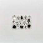 MIZUSHIMA Jizai Clear Stamp Pocket Trees 01