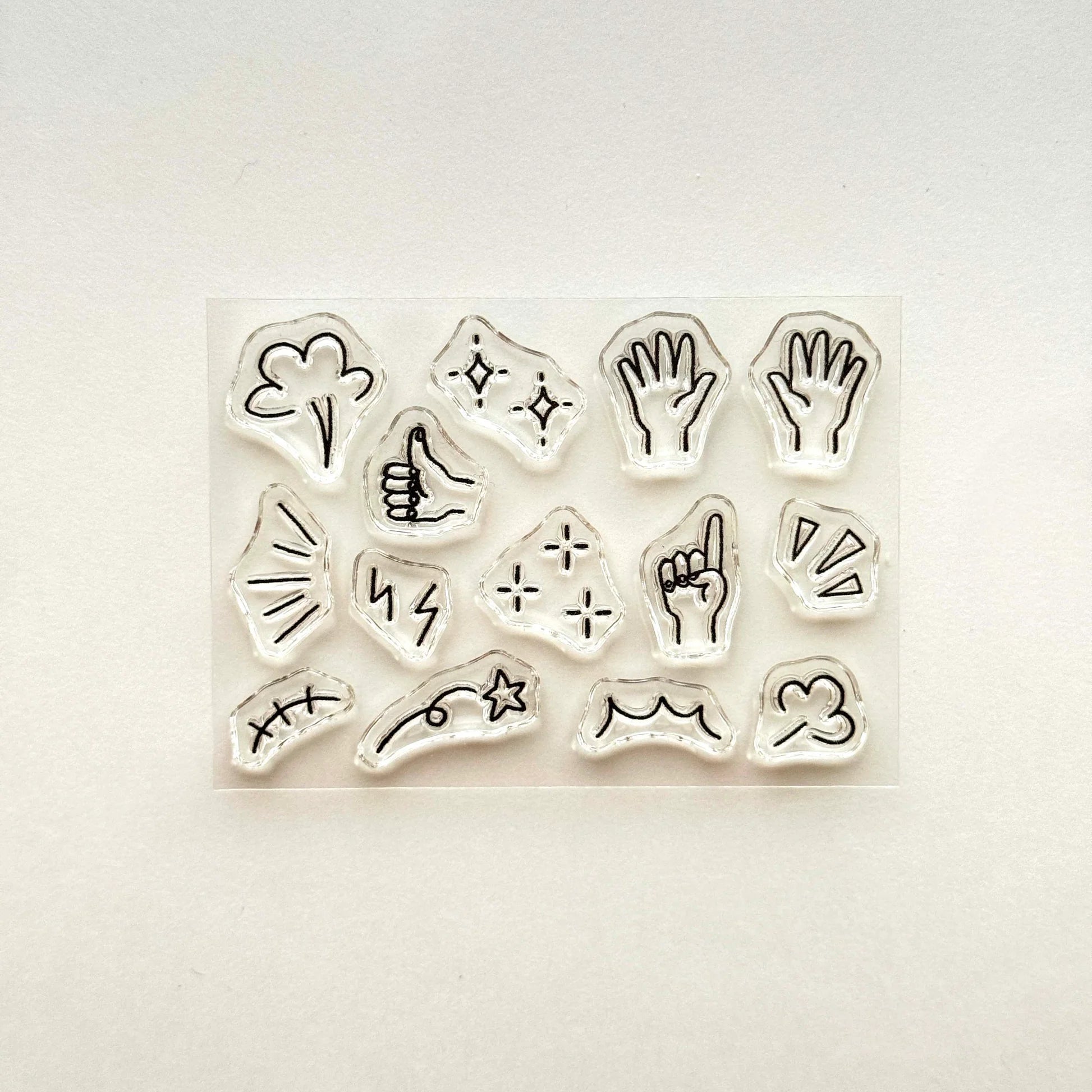 MIZUSHIMA Jizai Clear Stamp Pocket Nigiyaka