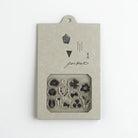 MIZUSHIMA Jizai Clear Stamp Pocket Flower & Butterfly