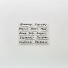 MIZUSHIMA Jizai Clear Stamp Log Date / Month 01